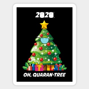 Oh, Quaran-Tree Funny Christmas Tree Xmas 2020 Quarantine Magnet